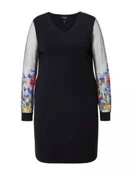 Длинное платье MIAMODA, черный