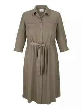 Длинное платье MIAMODA, хаки