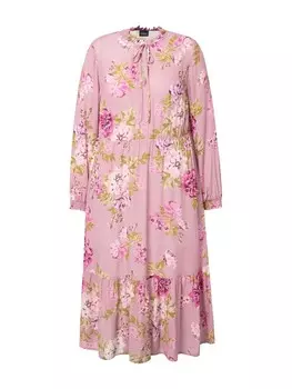 Длинное платье MIAMODA Midi, розовый