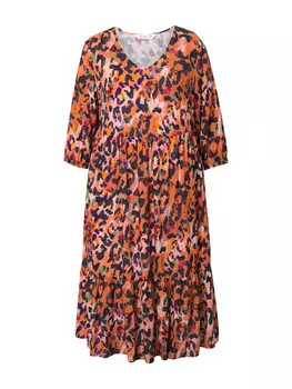 Длинное платье MIAMODA, оранжевый