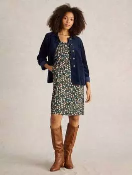 Длинное платье миди White Stuff, зеленый/разноцветный