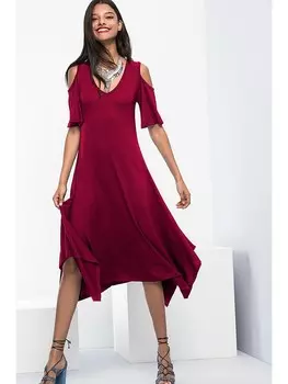 Длинное платье Milan Kiss, бордо