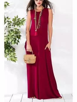 Длинное платье Milan Kiss, бордо