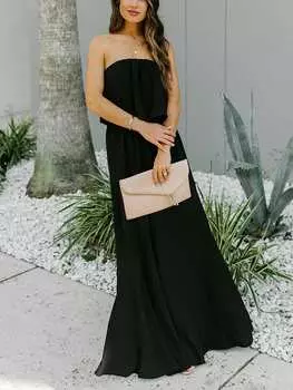 Длинное платье Milan Kiss, черный