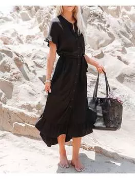 Длинное платье Milan Kiss, черный