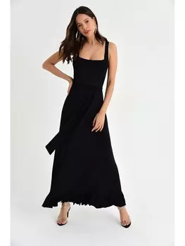 Длинное платье Milan Kiss, черный