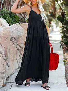 Длинное платье Milan Kiss, черный