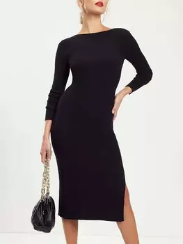 Длинное платье Milan Kiss, черный