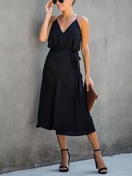 Длинное платье Milan Kiss, черный