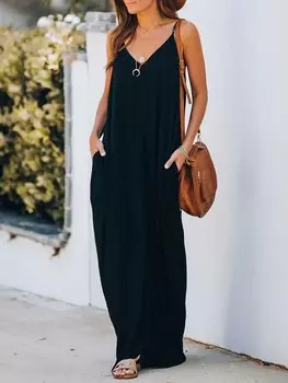 Длинное платье Milan Kiss, черный