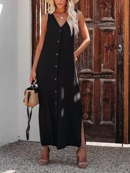 Длинное платье Milan Kiss, черный