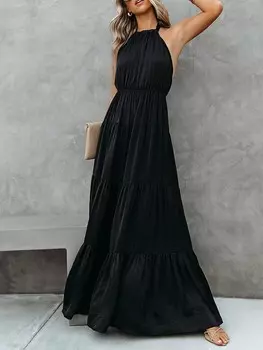 Длинное платье Milan Kiss, черный