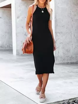 Длинное платье Milan Kiss, черный