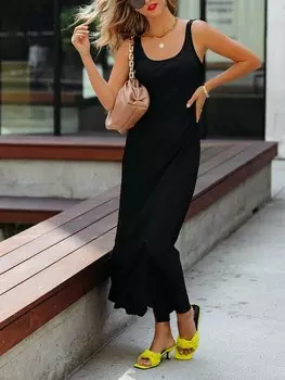 Длинное платье Milan Kiss, черный