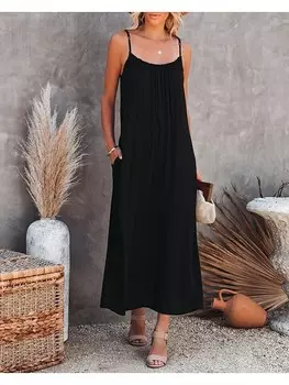 Длинное платье Milan Kiss, черный