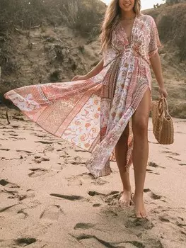 Длинное платье Milan Kiss, цвет altrosa/wei