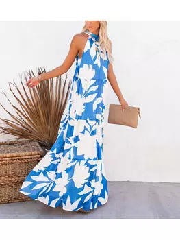 Длинное платье Milan Kiss, цвет blau/wei