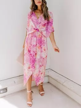 Длинное платье Milan Kiss, цвет creme/pink