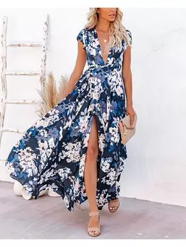 Длинное платье Milan Kiss, цвет dunkelblau/creme