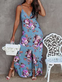 Длинное платье Milan Kiss, цвет hellblau/lila