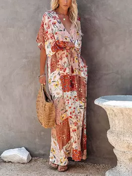 Длинное платье Milan Kiss, цвет ros/hellbraun