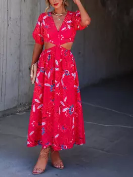 Длинное платье Milan Kiss, цвет rot/wei/blau