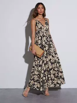 Длинное платье Milan Kiss, цвет schwarz/beige