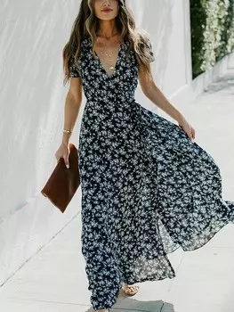 Длинное платье Milan Kiss, цвет schwarz/bunt