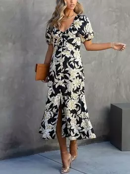 Длинное платье Milan Kiss, цвет schwarz/creme