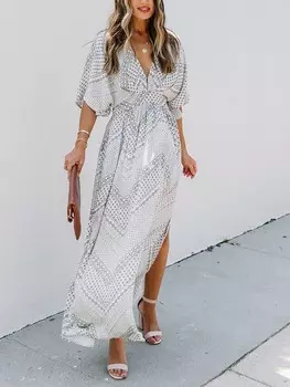 Длинное платье Milan Kiss, цвет wei/grau