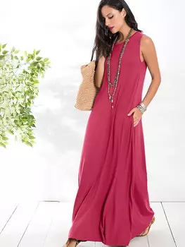 Длинное платье Milan Kiss, фуксия