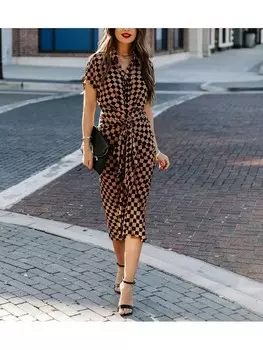 Длинное платье Milan Kiss, коричневый