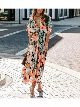 Длинное платье Milan Kiss, красочный