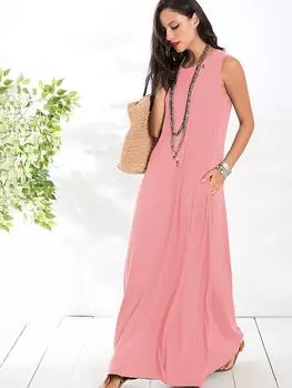 Длинное платье Milan Kiss, розовый