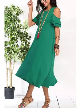 Длинное платье Milan Kiss, зеленый