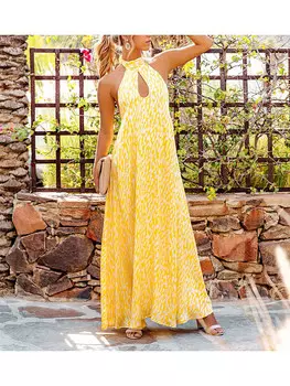 Длинное платье Milan Kiss, желтый