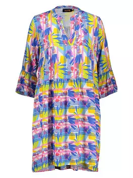 Длинное платье miss goodlife, цвет blau/gelb