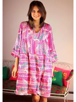 Длинное платье miss goodlife, цвет pink/wei