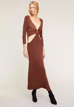 Длинное платье Motivi, коричневый