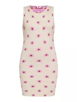 Длинное платье myMo, цвет creme lila rot