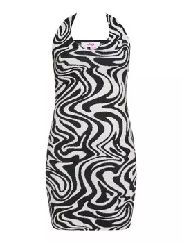 Длинное платье myMo, цвет wollweiss schwarz