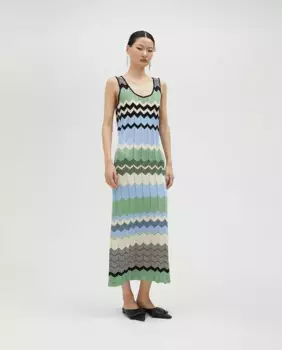 Длинное платье на бретелях Lola Casademunt, многоцветный