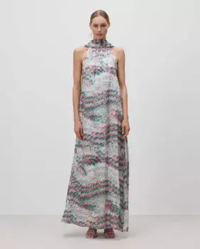 Длинное платье на бретелях Simorra, мультиколор