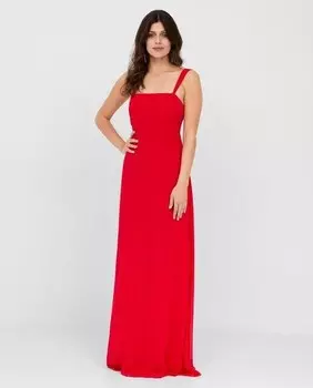 Длинное платье на бретелях Veneno En La Piel, красный