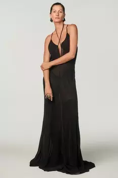 Длинное платье на камере x Stefano Pilati ZARA, черный