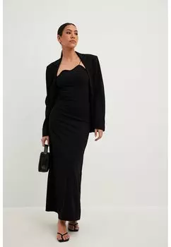 Длинное платье NA-KD, черный