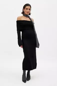 Длинное платье NA-KD, черный