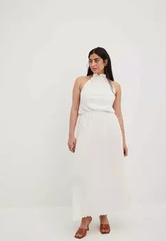 Длинное платье NA-KD, молочный