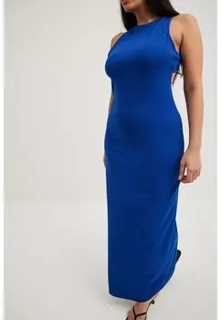 Длинное платье NA-KD, синий