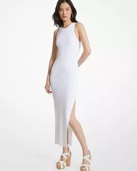 Длинное платье на узких бретелях Michael Michael Kors, белый